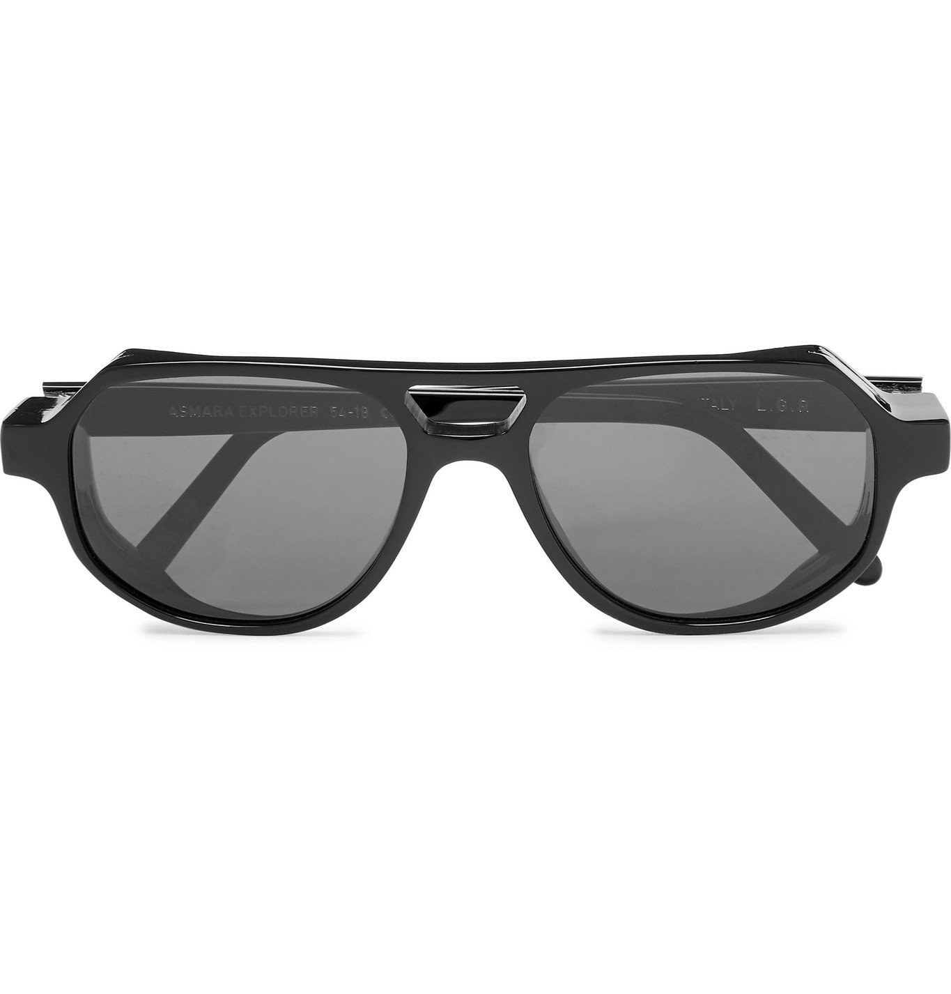 L.G.R - Asmara Explorer Aviator-Style Acetate Sunglasses - Black