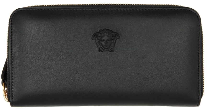 versace zip around wallet