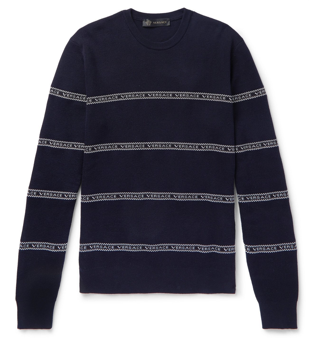 versace sweater blue
