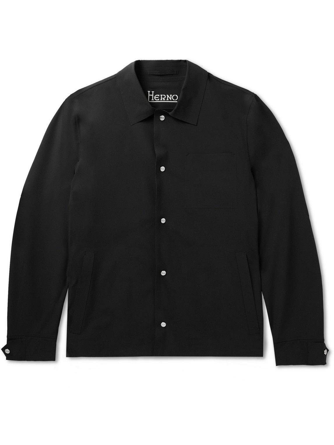 Photo: Herno - Essence Jersey Overshirt - Black