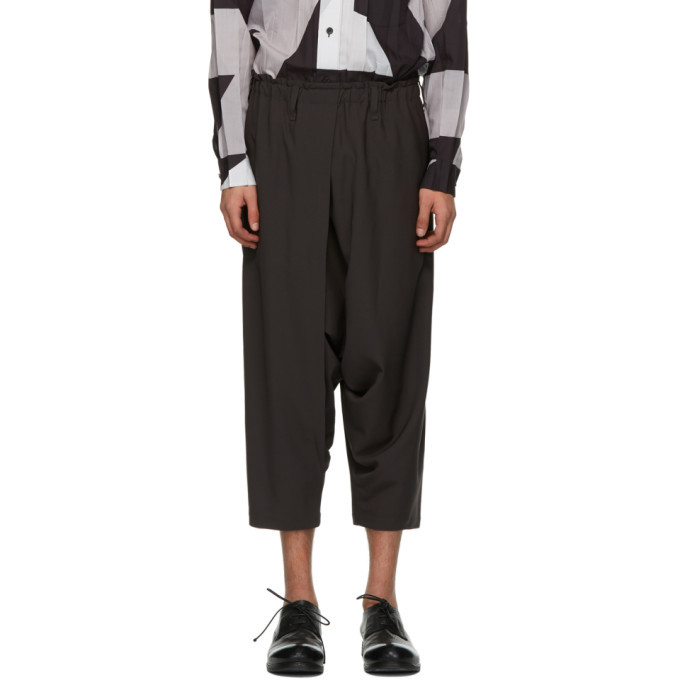 132 5. ISSEY MIYAKE Grey Seamless Bottom Basic Trousers 132 5. ISSEY MIYAKE