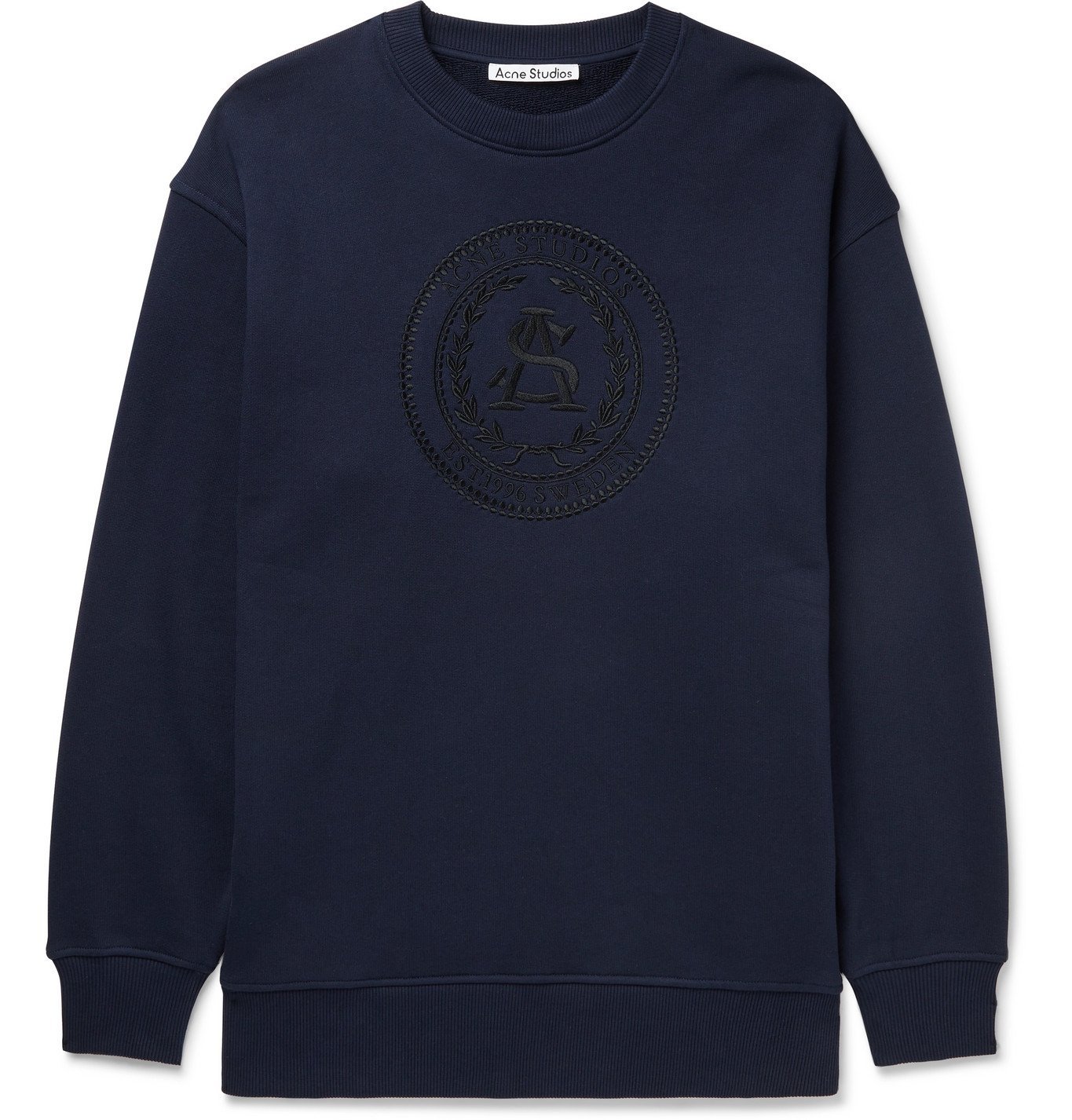 acne studios embroidered sweatshirt