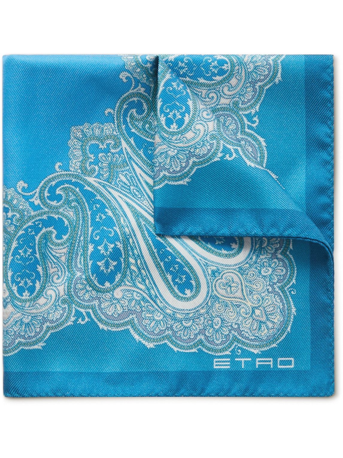 Etro Printed SilkTwill Pocket Square Etro