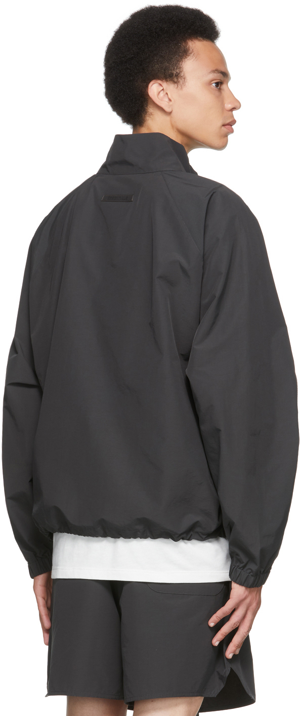 Essentials Black HalfZip Track Jacket Essentials