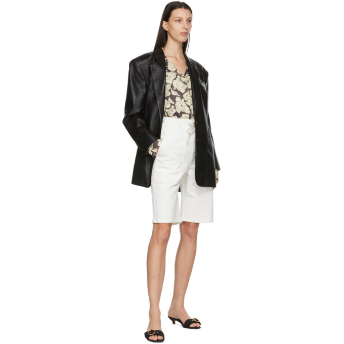 Nanushka Black Vegan Leather Evan Blazer Nanushka