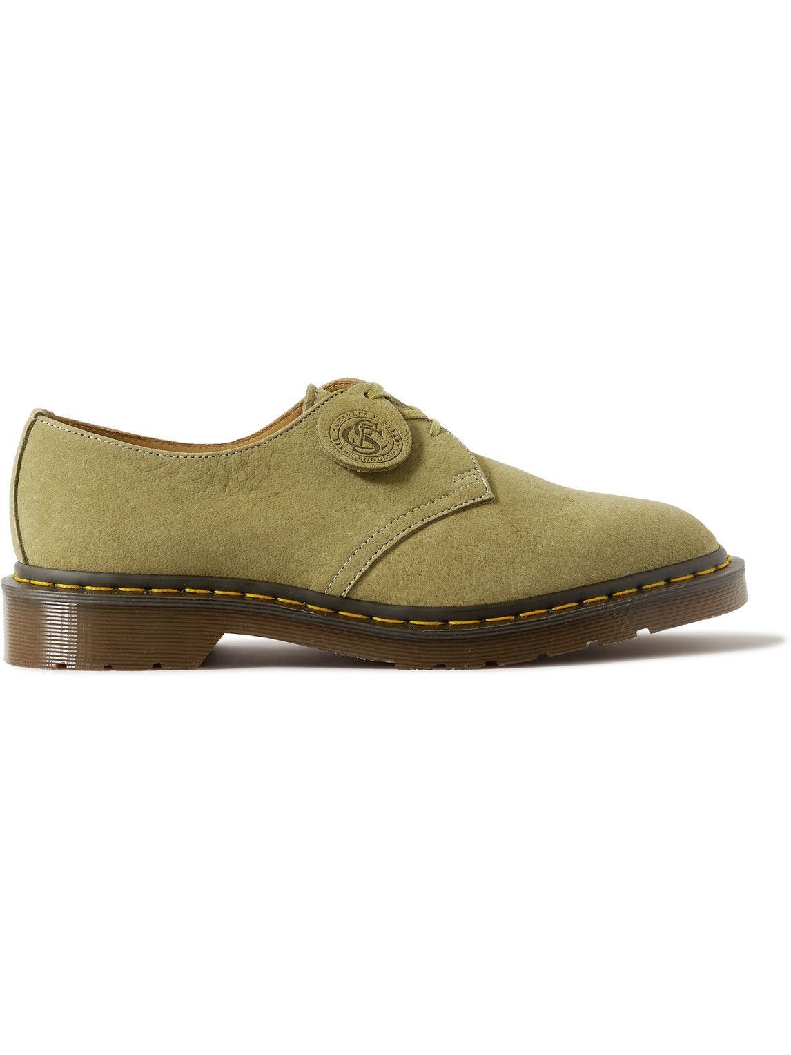 Photo: Dr. Martens - 1461 Nubuck Derby Shoes - Green