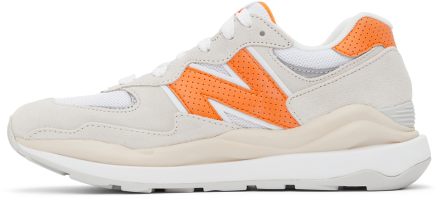 New Balance Beige & Orange 57/40 Sneakers