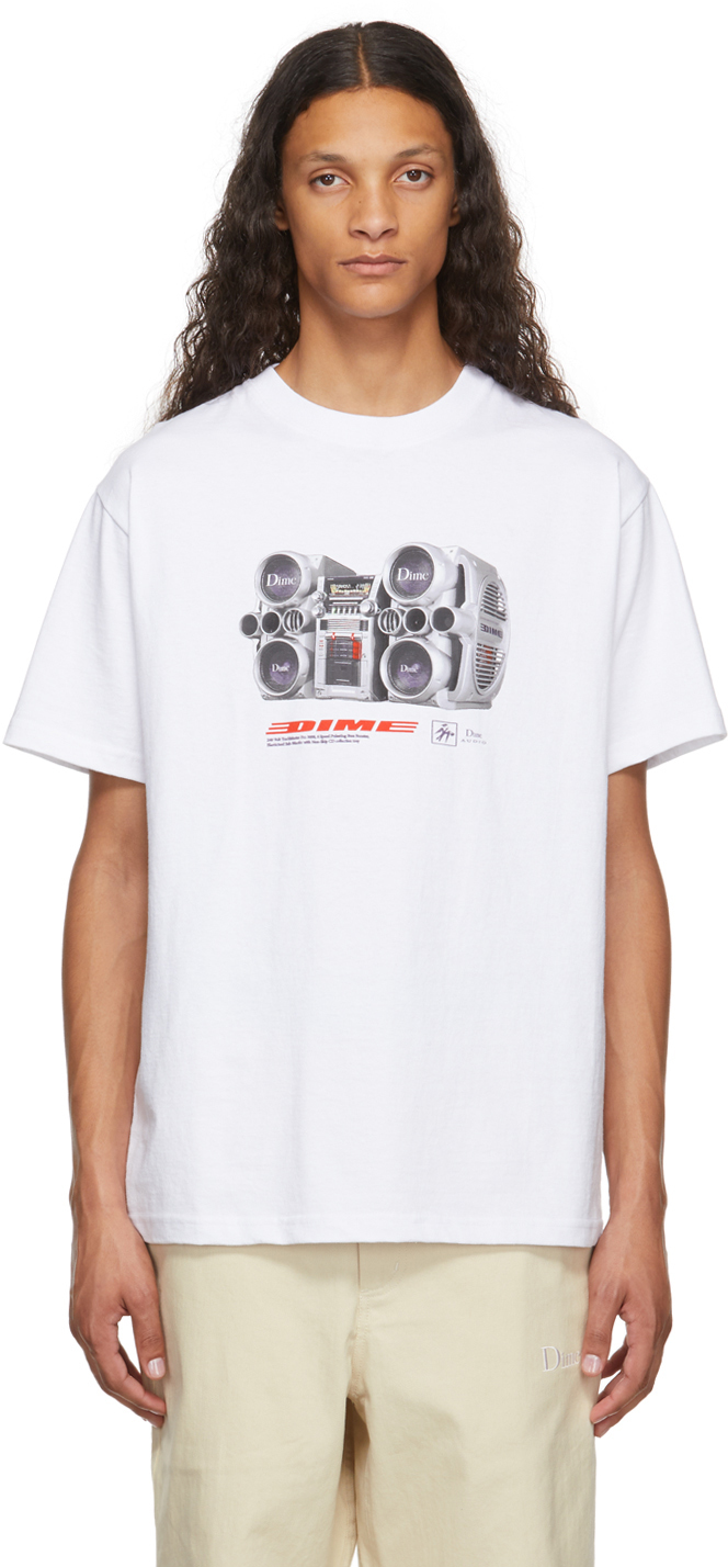 Dime White Trackmaster 9000 T-Shirt Dime