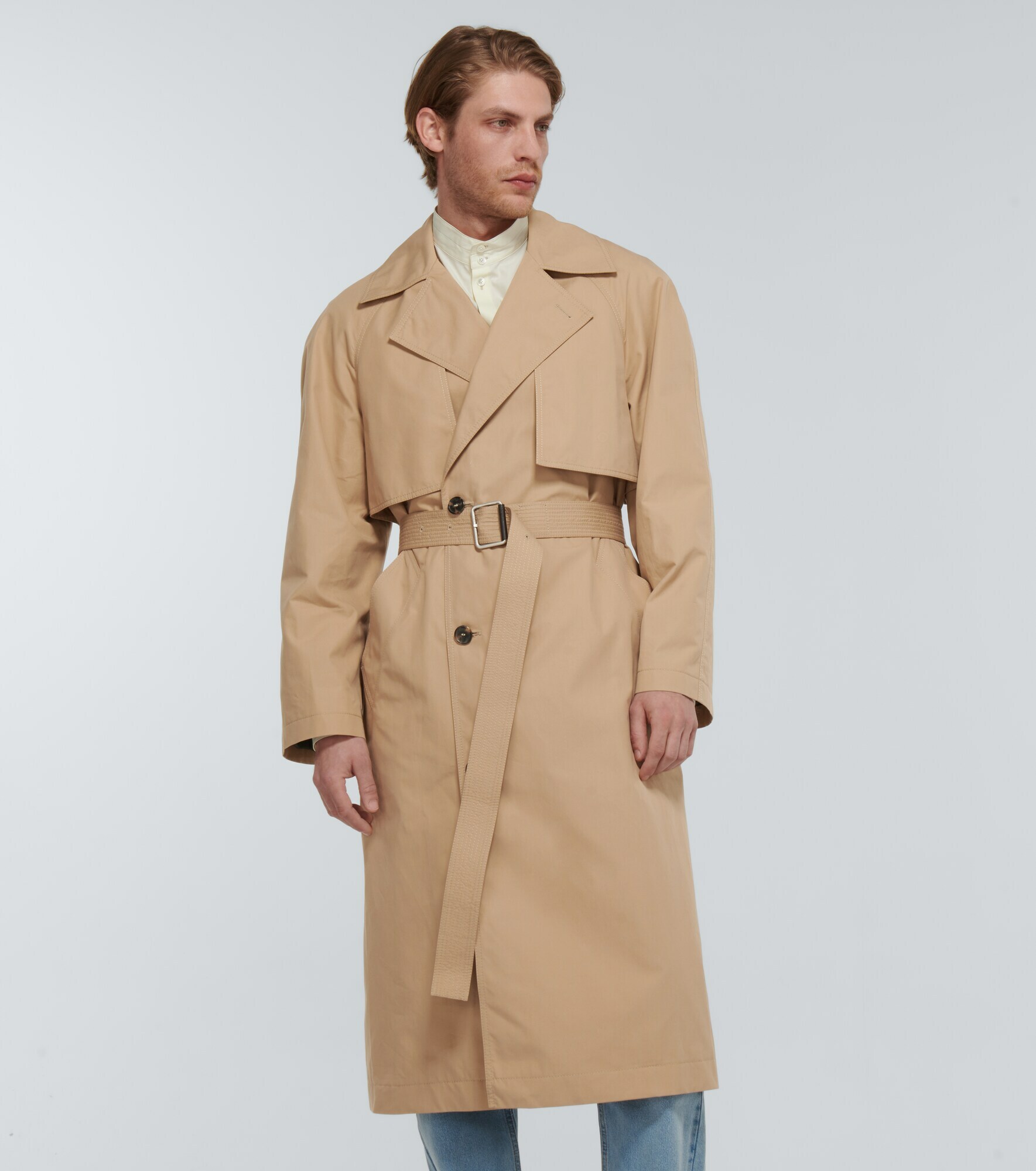 Loewe - Double flap cotton trench coat Loewe