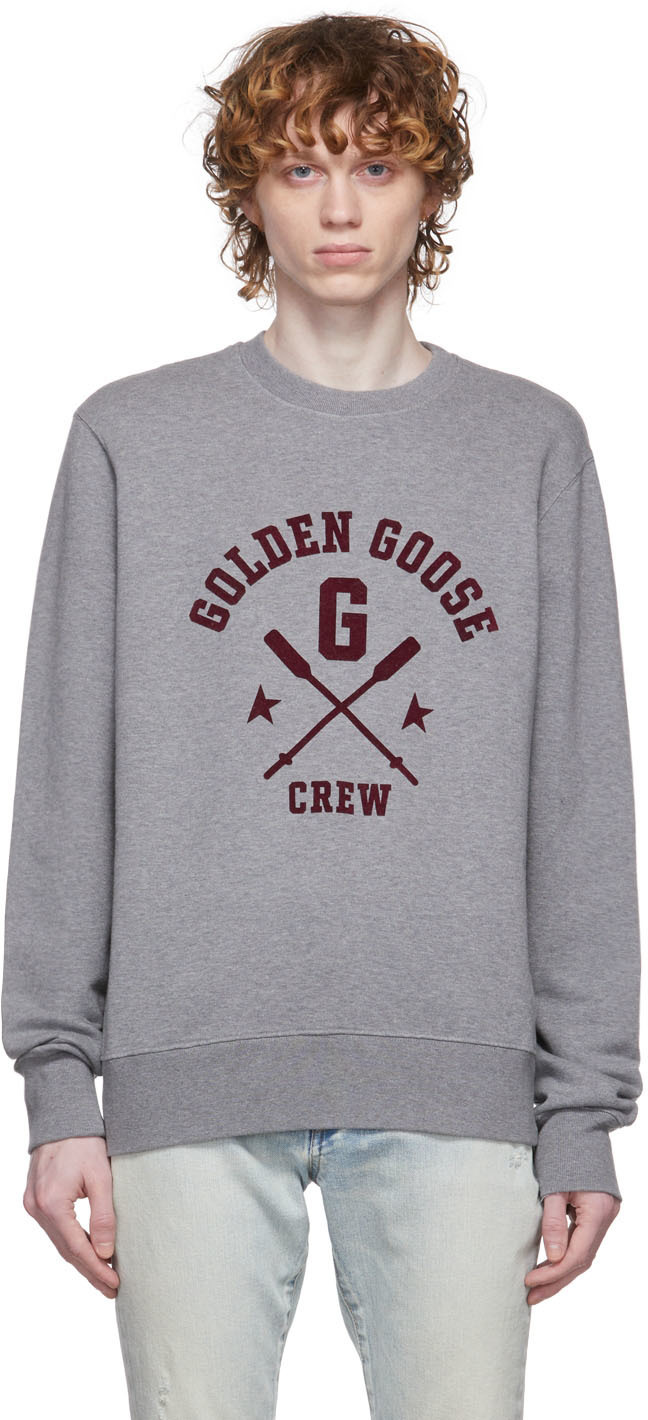Golden Goose Grey Archibald Sweatshirt Golden Goose Deluxe Brand