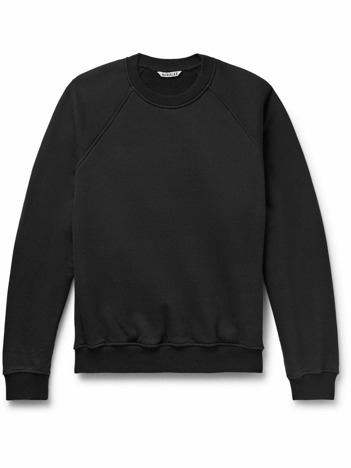 Auralee - Cotton-Jersey Sweatshirt - Black Auralee