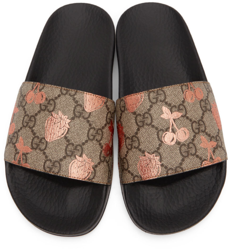 gucci slides print