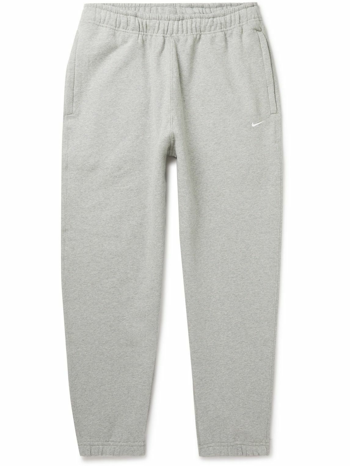 Nike - NRG Tapered Logo-Embroidered Cotton-Blend Jersey Sweatpants ...