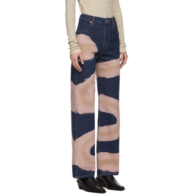Eckhaus Latta Blue Wide-Leg Chemtrail 
