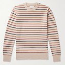 OLIVER SPENCER - Blenheim Striped Wool Sweater - Neutrals