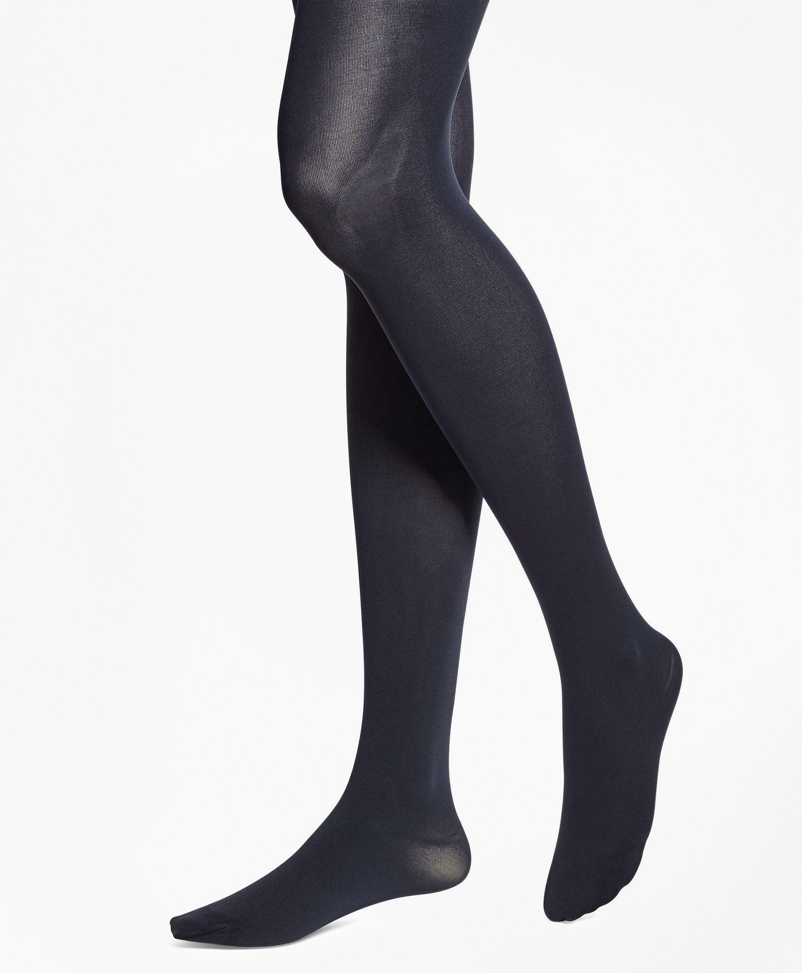 Brooks Brothers Women's Opaque Nylon Tights | Navy