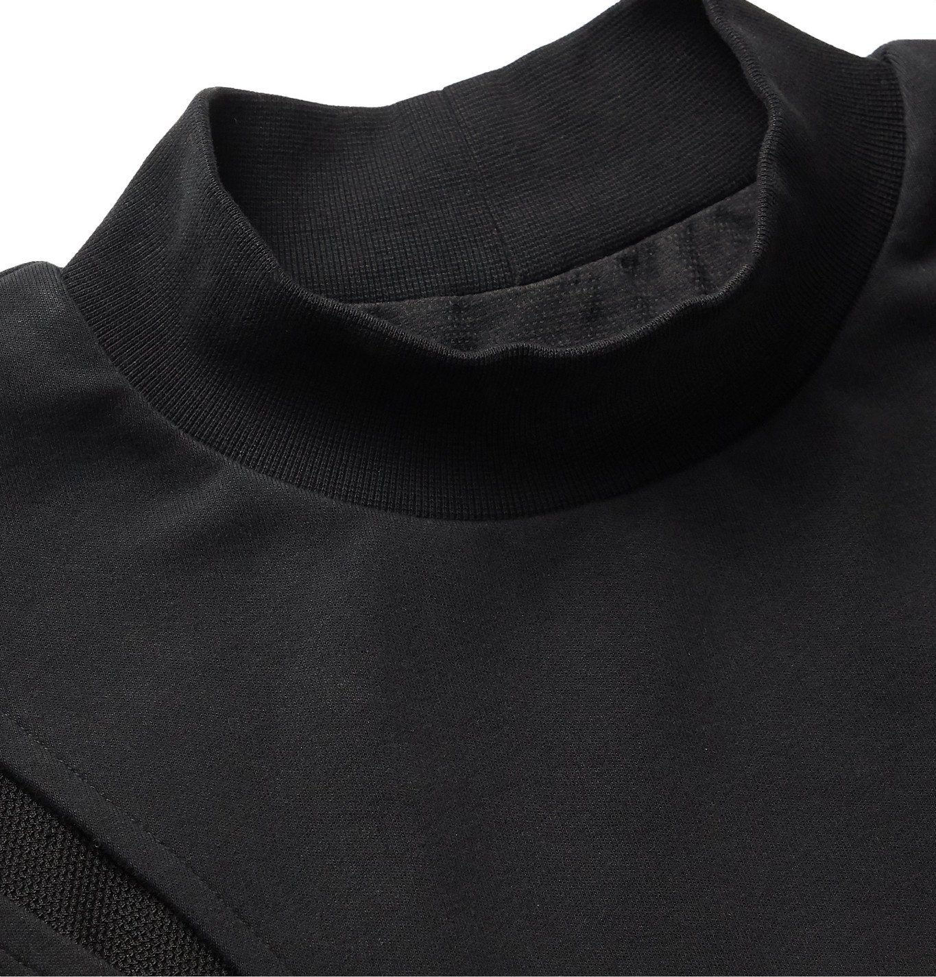 Oversized Layered Cutout Cotton-Jersey 