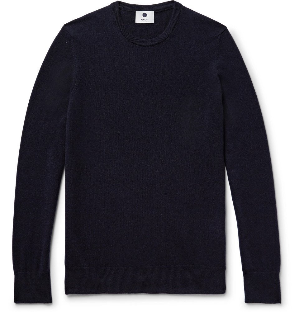 NN07 - Charles Slim-Fit Cashmere Sweater - Men - Midnight blue NN07