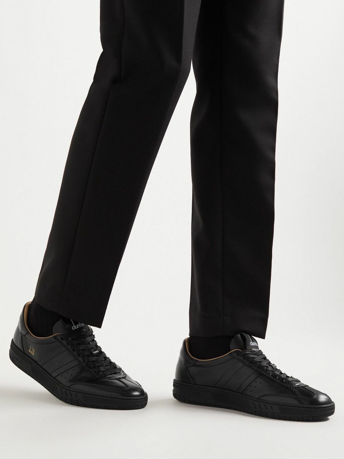 Dunhill Court Legacy Leather Sneakers Black Dunhill