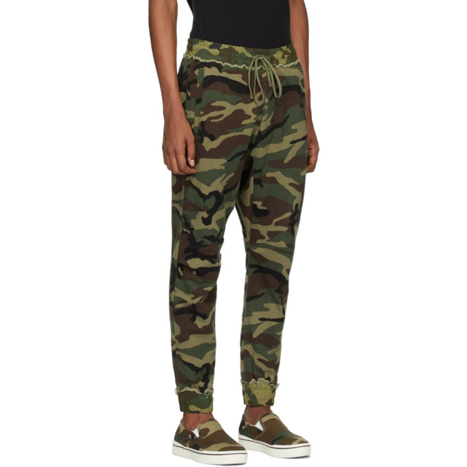 R13 Green Camo Harem Sweatpants R13