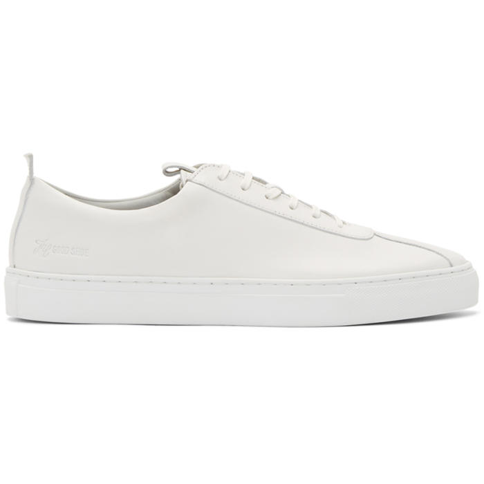 Grenson White Leather Sneakers Grenson