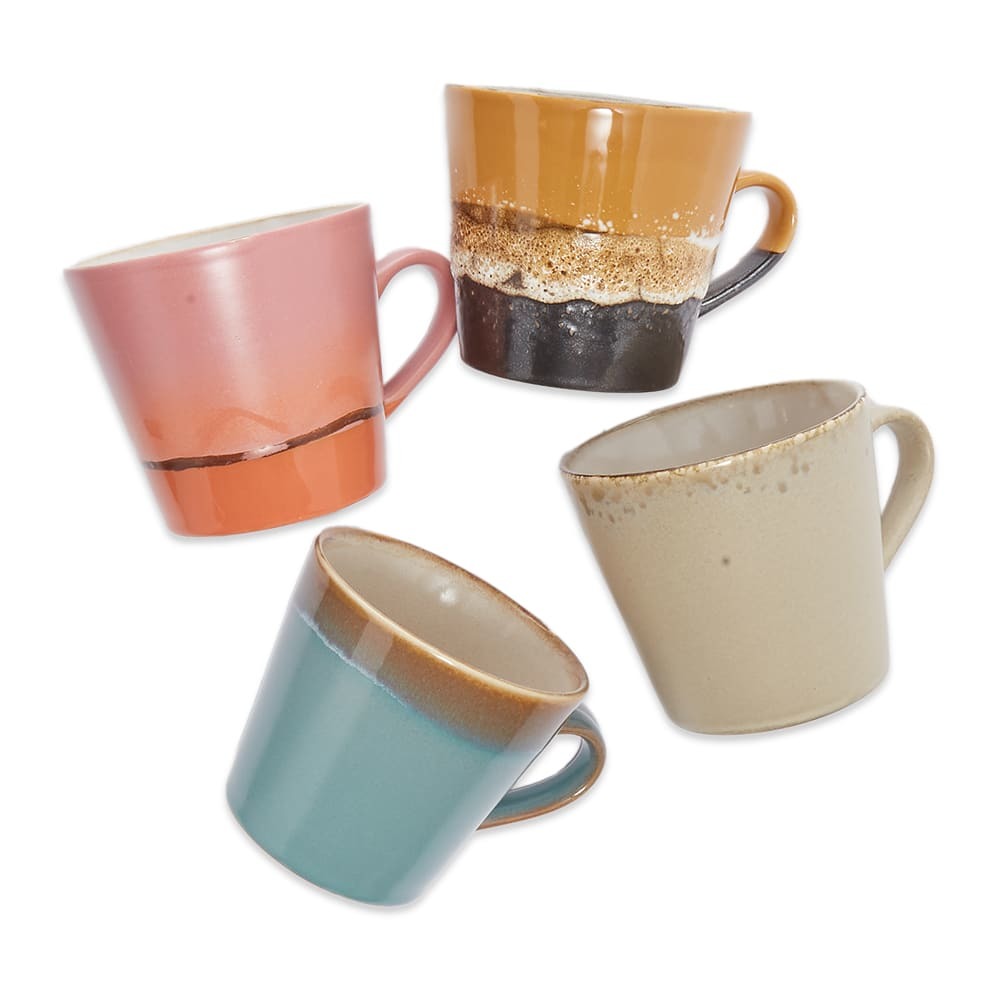 Schema Rendezvous Kunstmatig HKliving Cappuccino Mugs - Set Of 4 HKliving