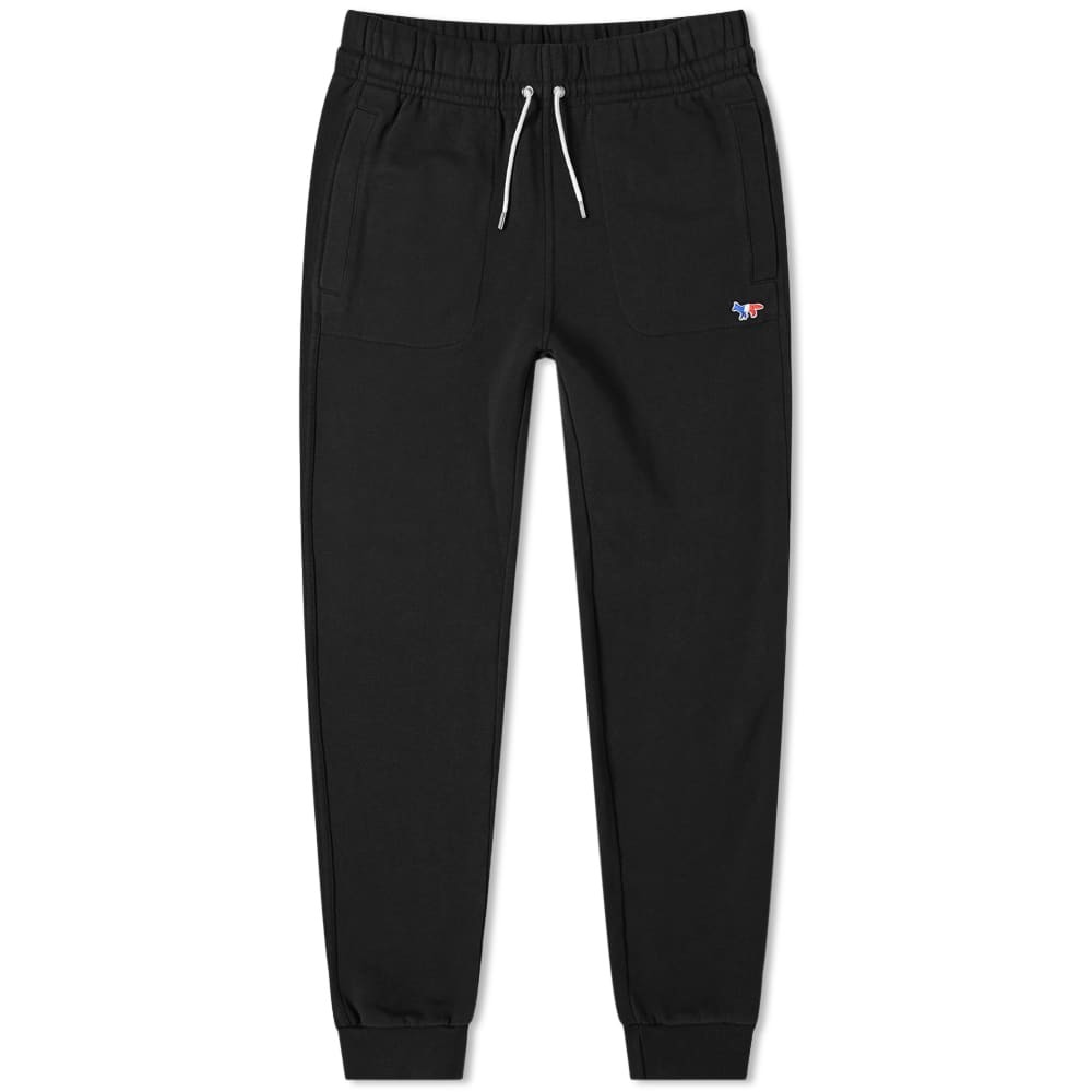 Maison Kitsuné Tricolour Fox Patch Sweat Pant Black Maison Kitsune