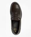 Brooks Brothers Men's 1818 Footwear Rubber-Sole Leather Penny Loafers | Brown