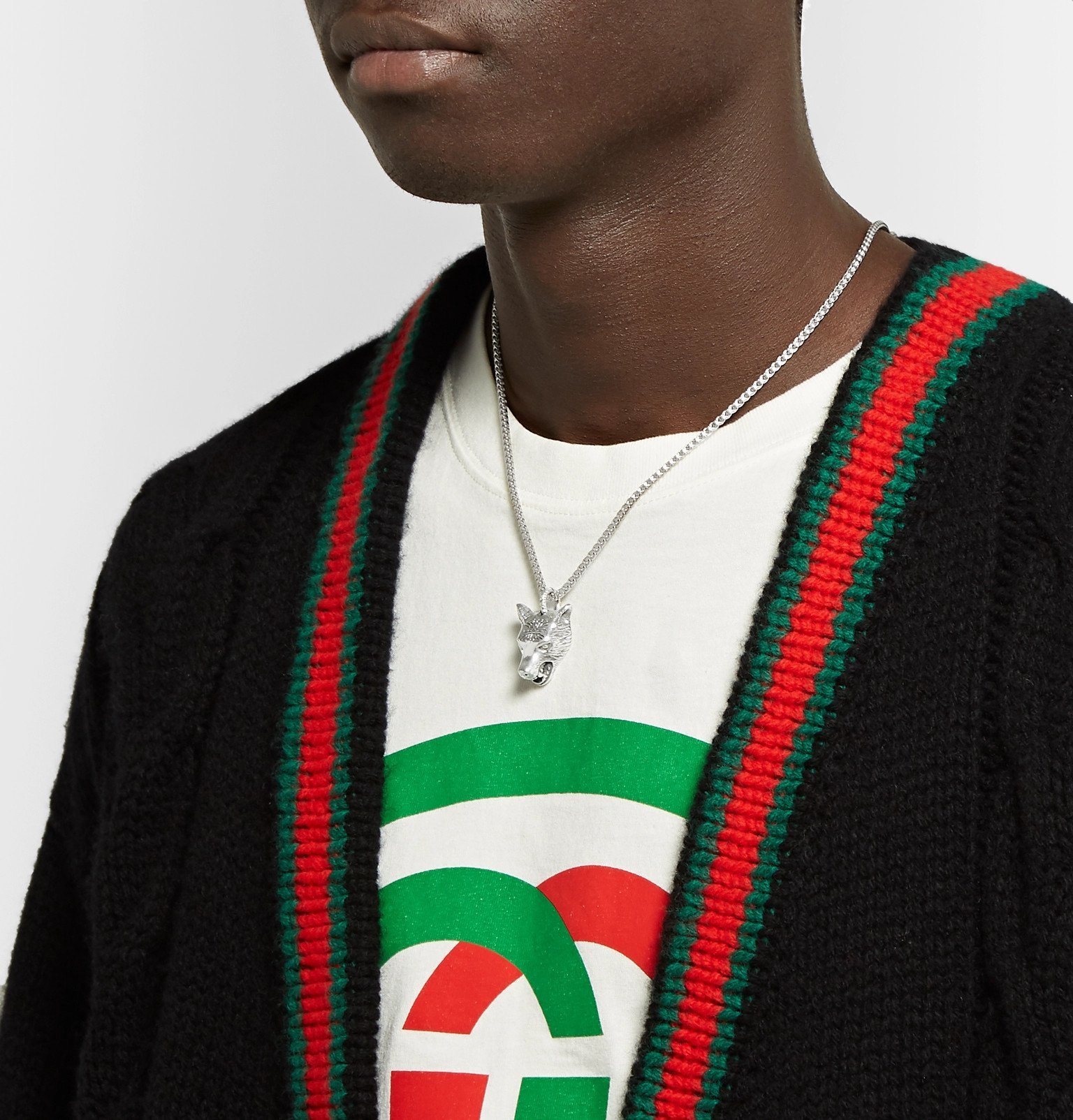 gucci anger forest wolf necklace