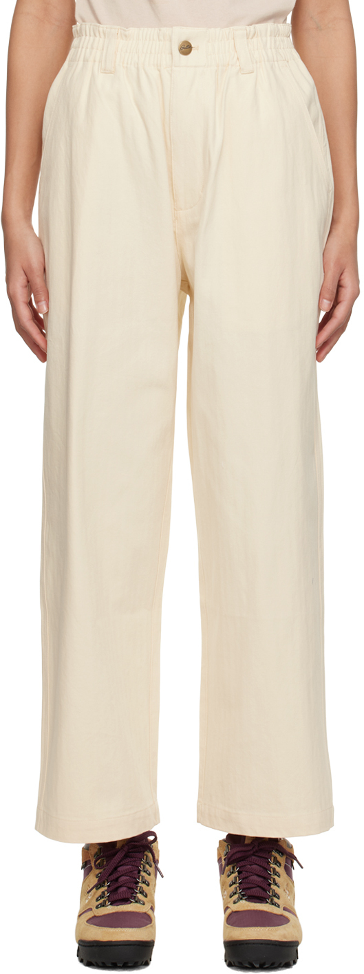 Butter Goods OffWhite WideLeg Trousers Butter Goods