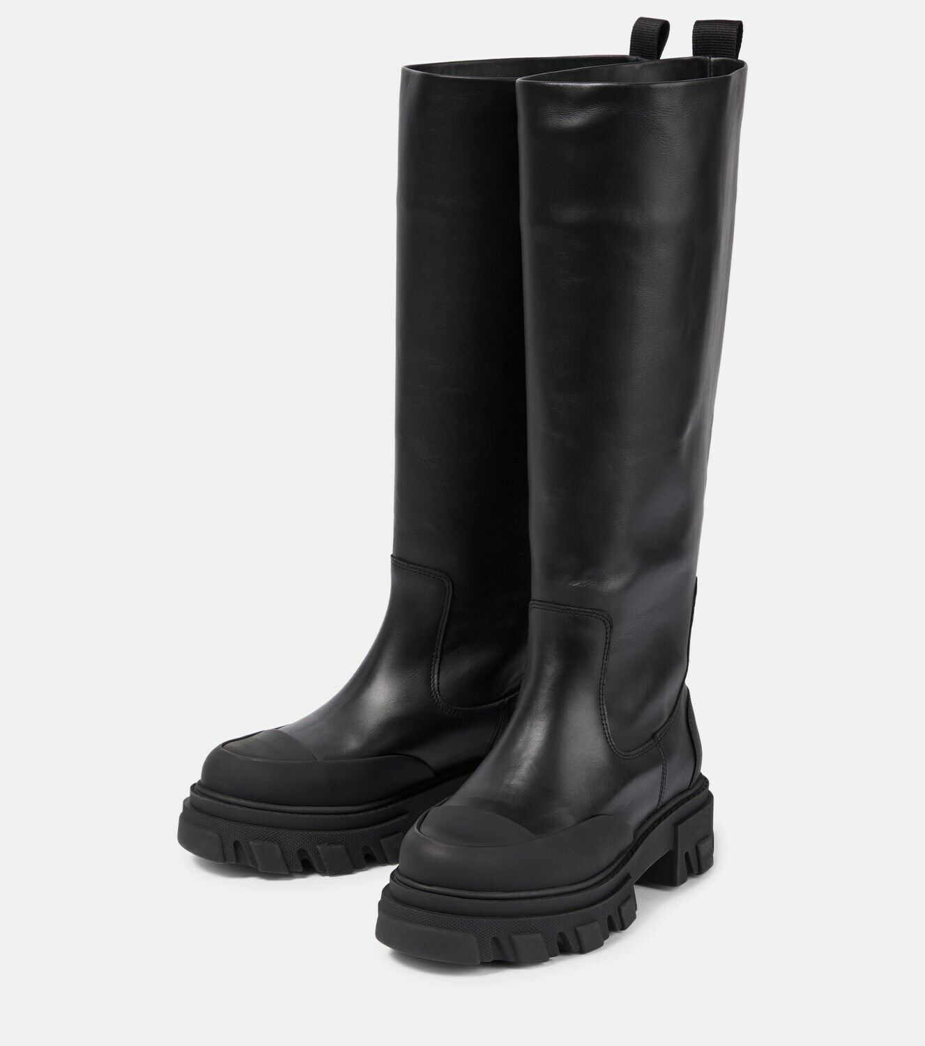 Ganni - Knee-high leather boots GANNI