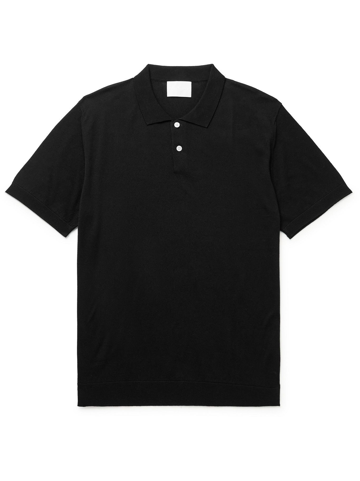 Handvaerk - Mercerised Pima Cotton Polo Shirt - Black Handvaerk