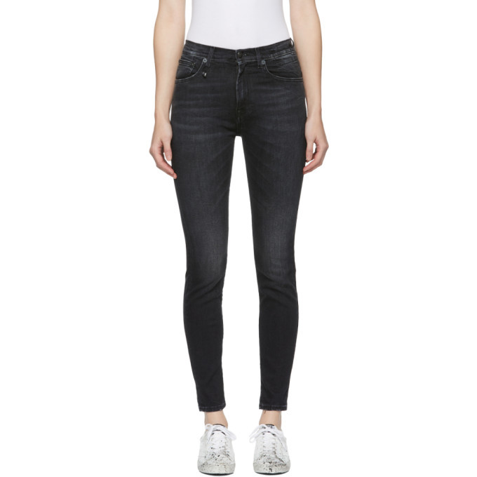 r13 black skinny jeans