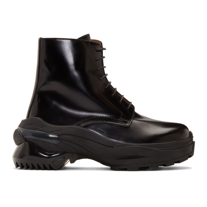 Maison Margiela Black Combat Boots Maison Margiela