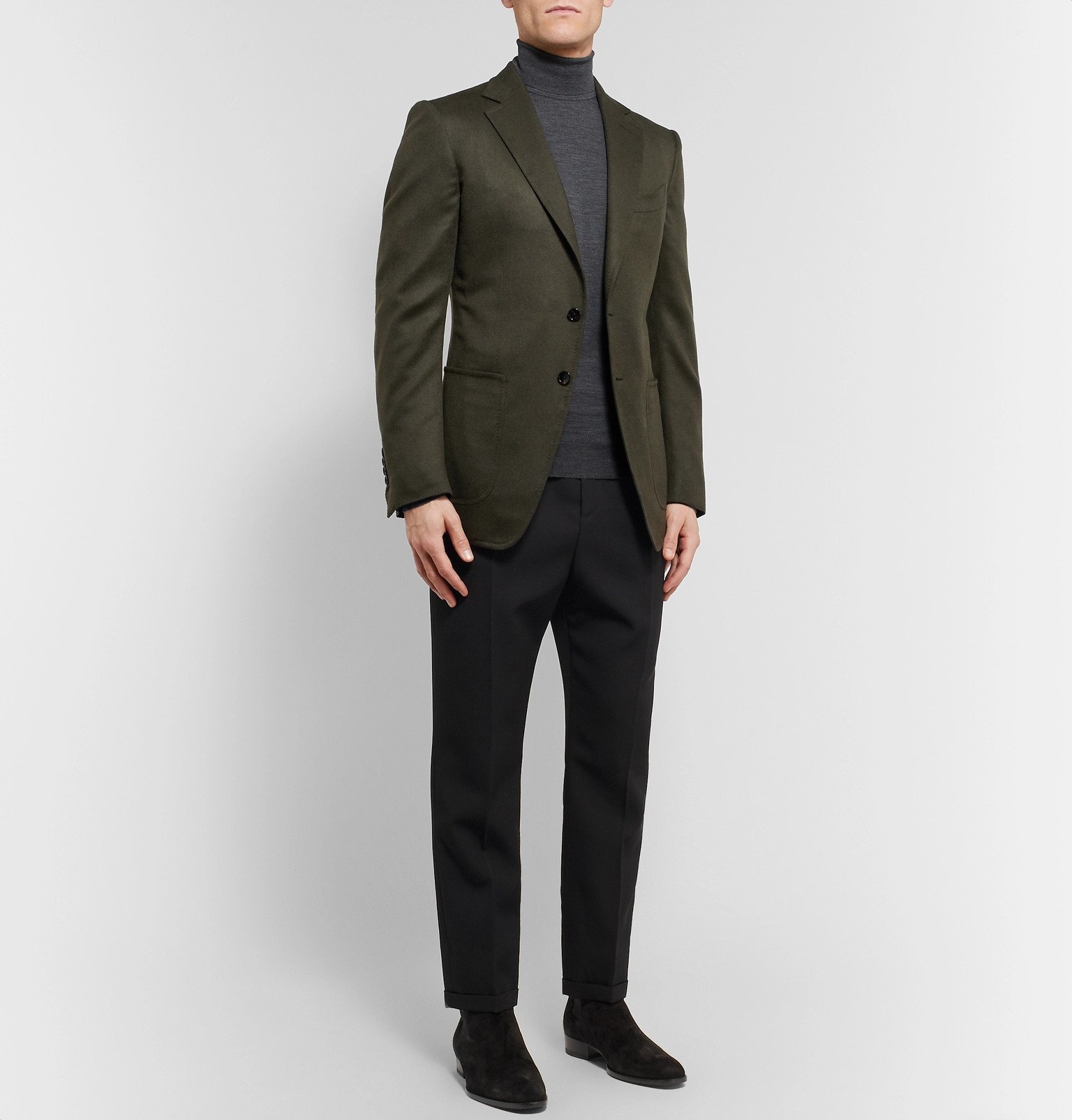 TOM FORD - Green O'Connor Slim-Fit Cashmere Blazer - Green TOM FORD