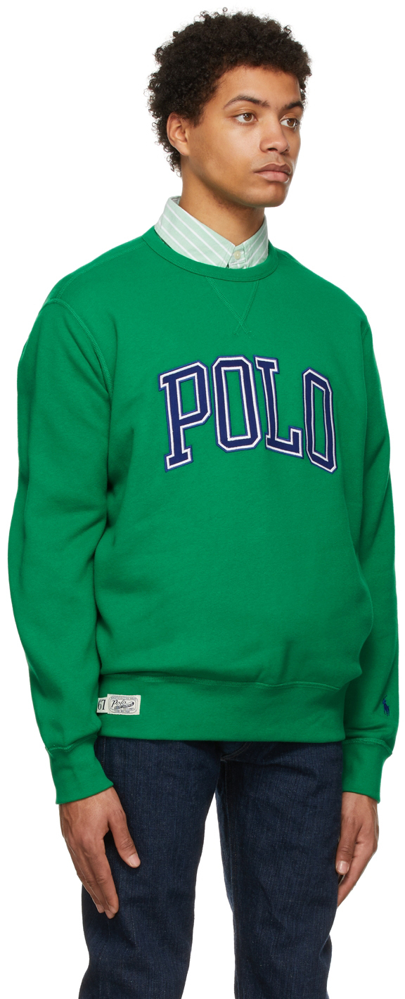 Polo Ralph Lauren Green 'The RL' Logo Sweatshirt