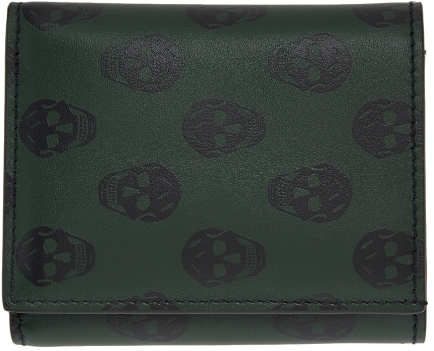 skull trifold wallet