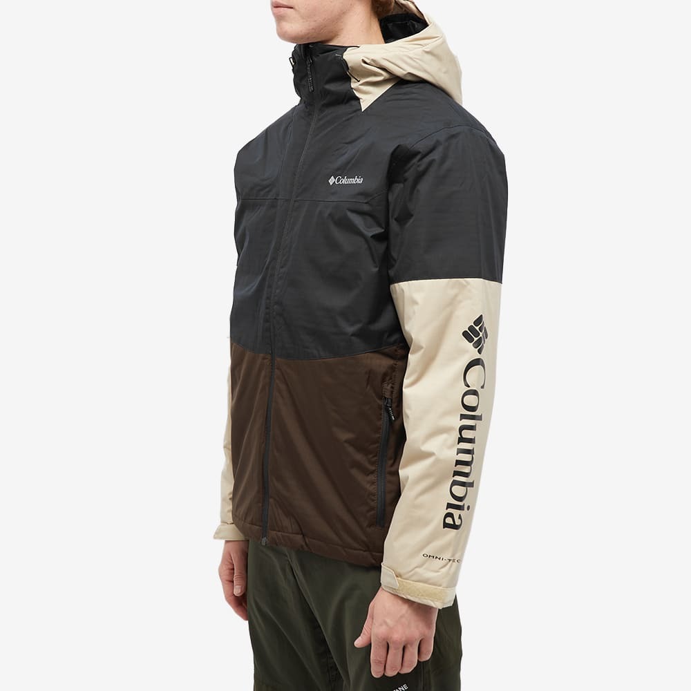 Columbia Men's Point Park Insulated Jacket in Black And Cordovan Columbia