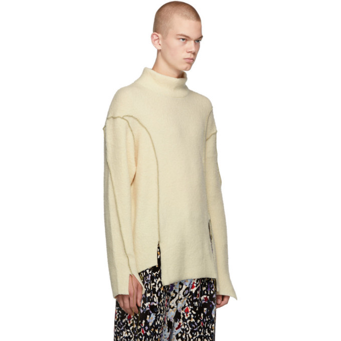 Sulvam Off-White Mock Turtleneck Sulvam