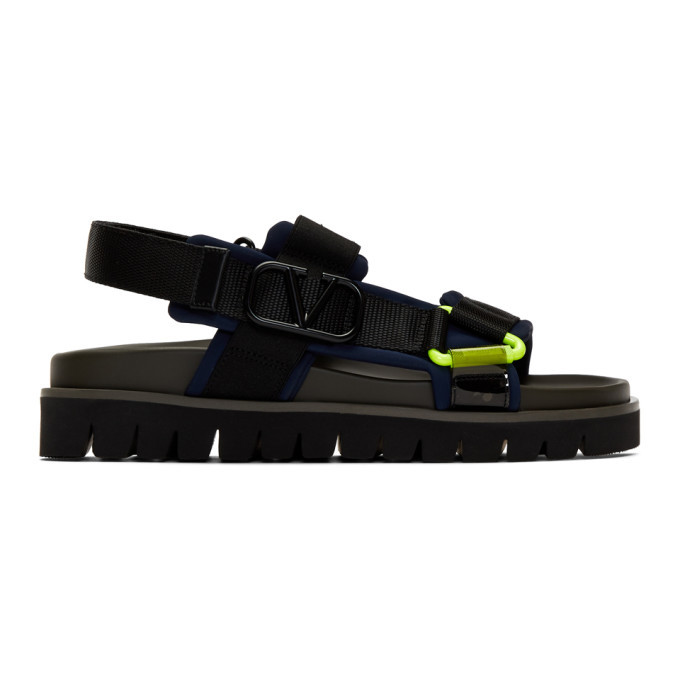 valentino navy sandals