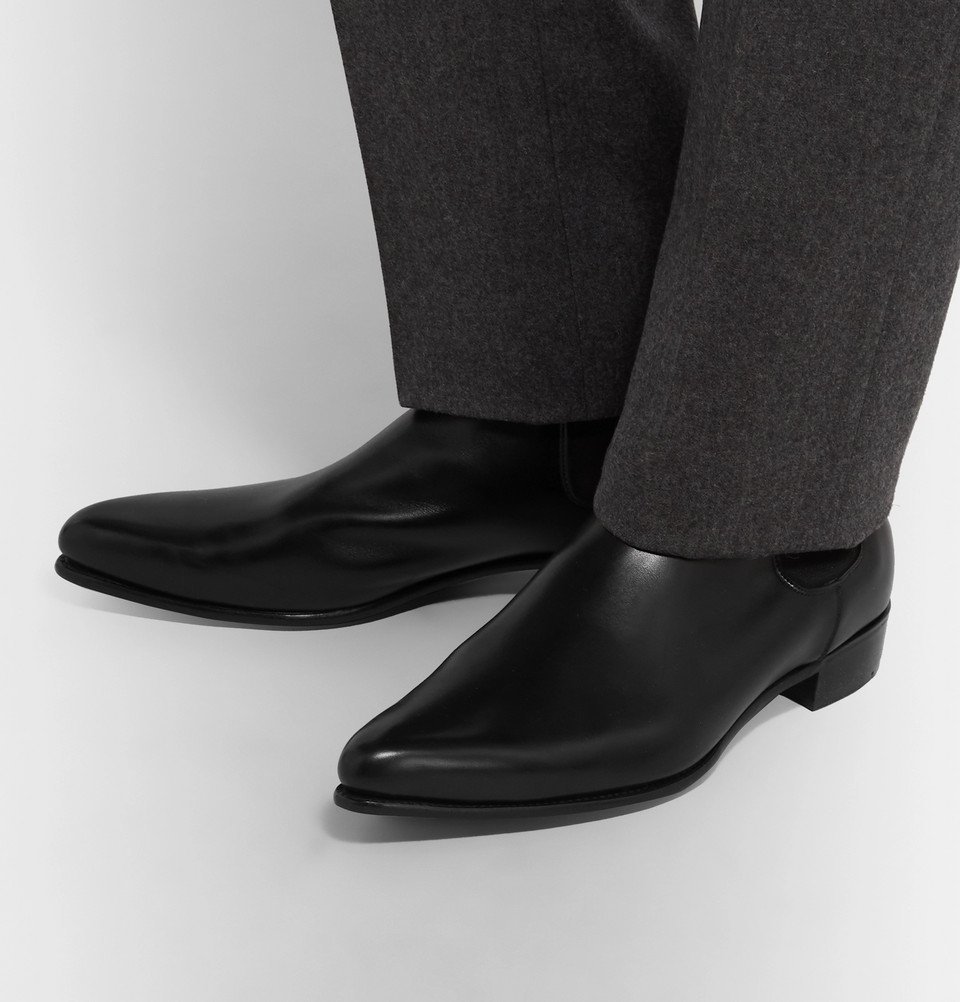 Kingsman - George Cleverley Rocketman Leather Chelsea Boots - Black ...