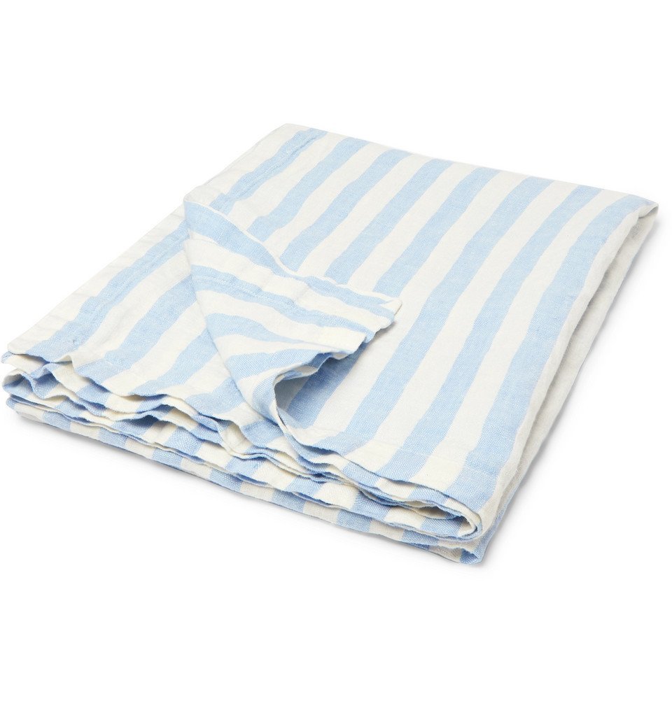 linen beach blanket