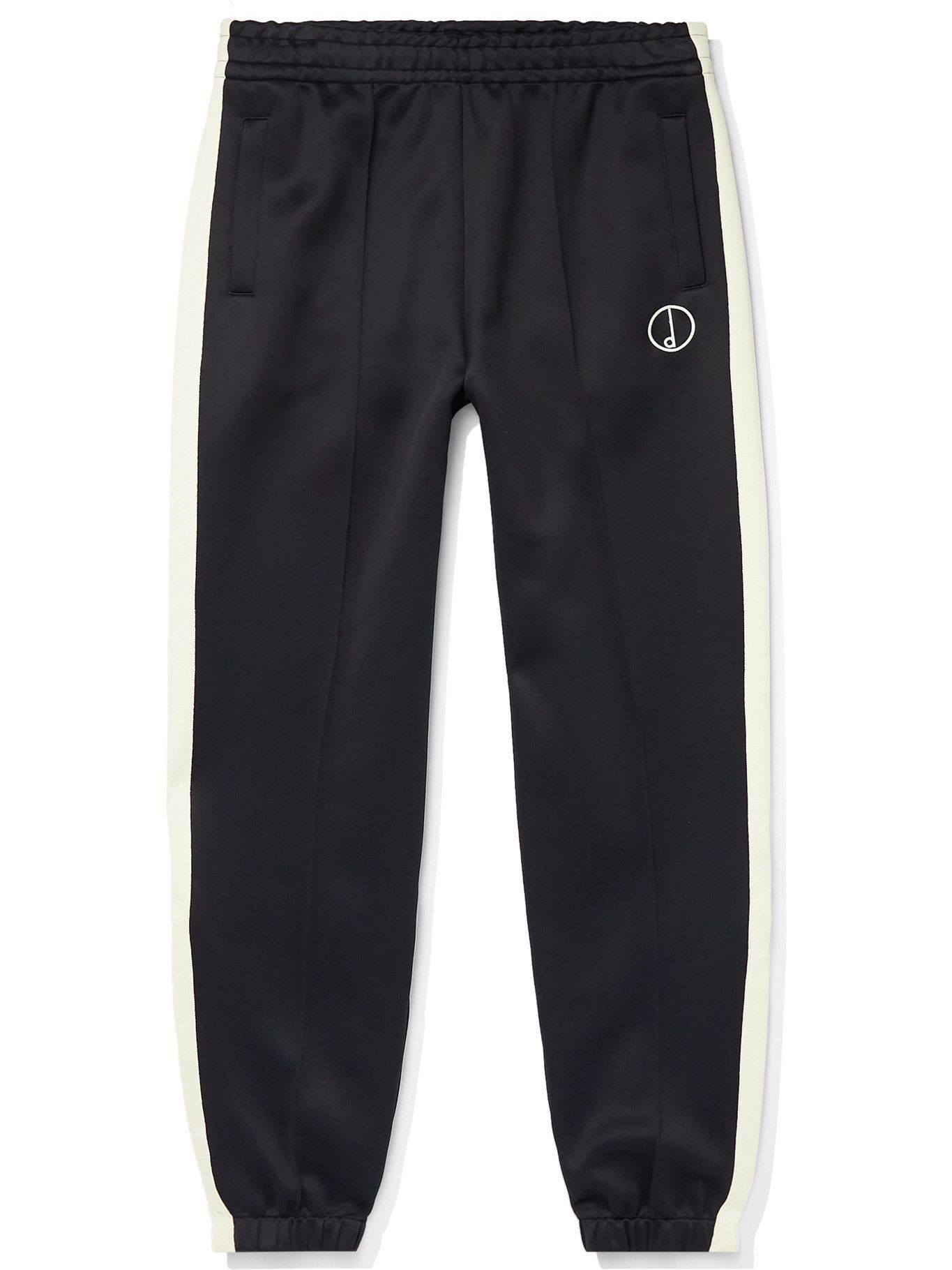 Dunhill - Tapered Striped Shell Track Pants - Black Dunhill