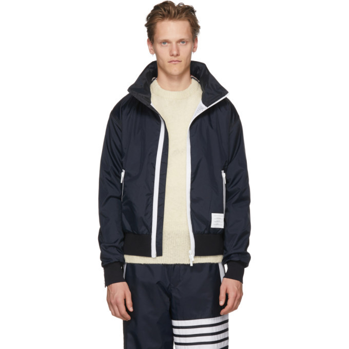 thom browne navy hoodie