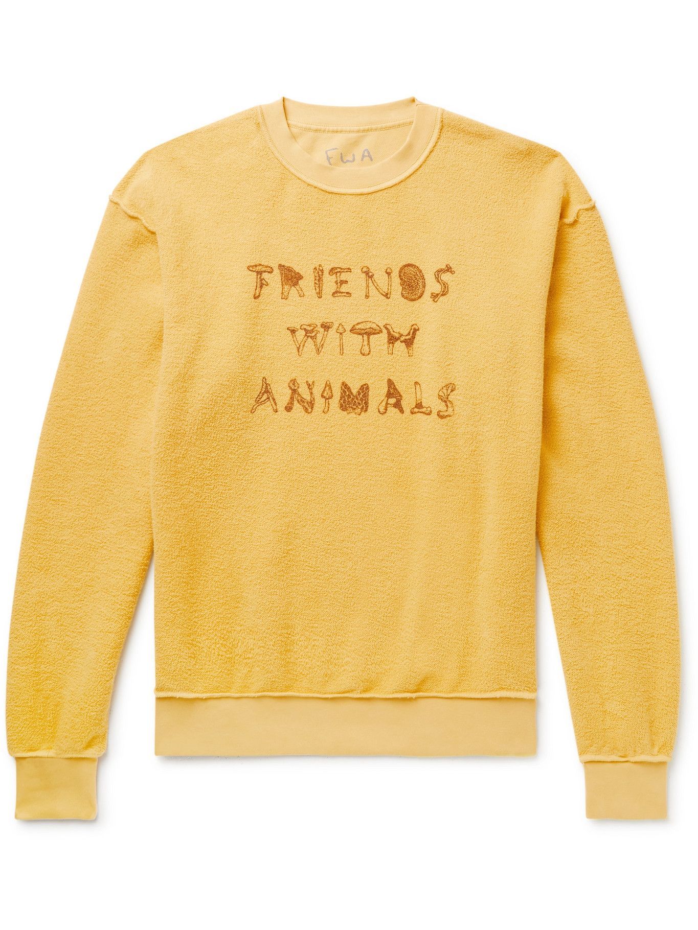yellow friends sweatshirt