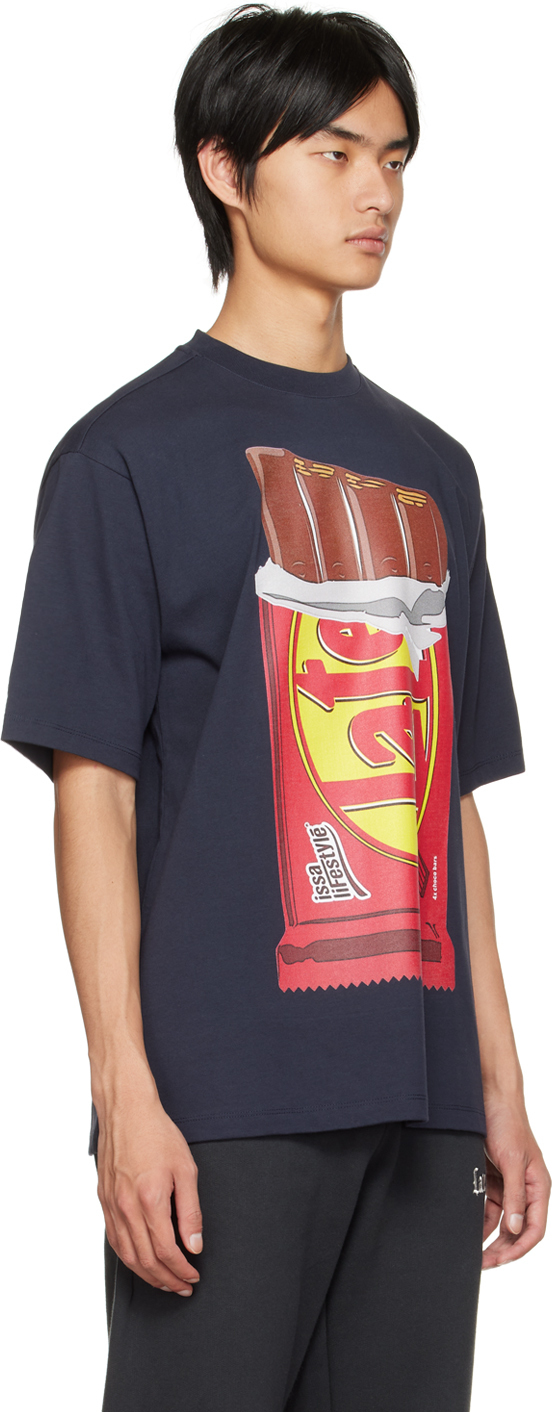 Late Checkout Navy Chocolate Bar T-Shirt