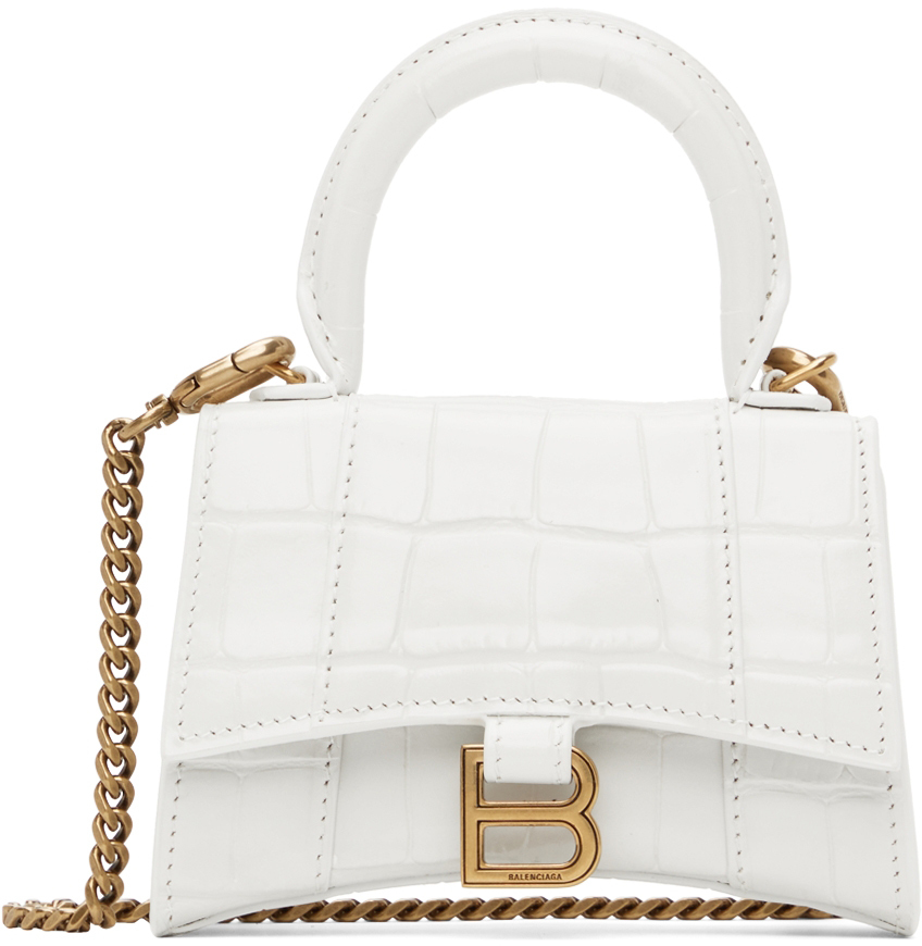Photo: Balenciaga White XXS Top Handle Bag