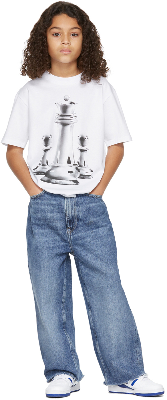 Photo: 032c SSENSE Exclusive Kids White Chess T-Shirt