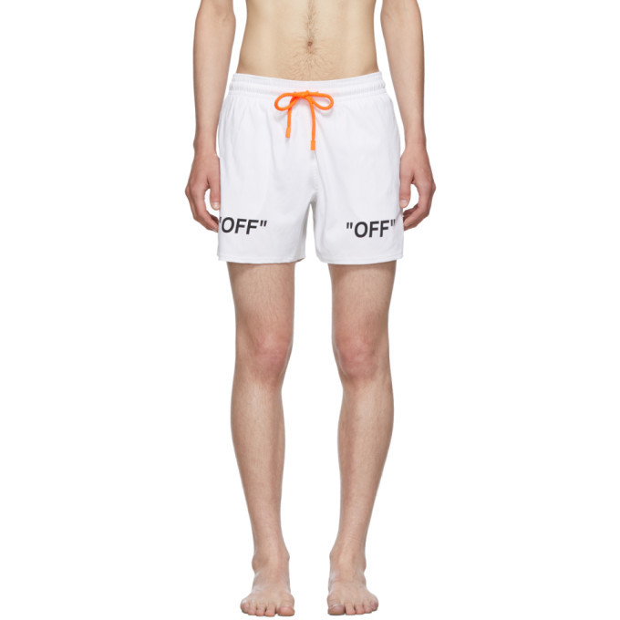 Off-White White Vilebrequin Edition Arrows Moorise Swim Shorts