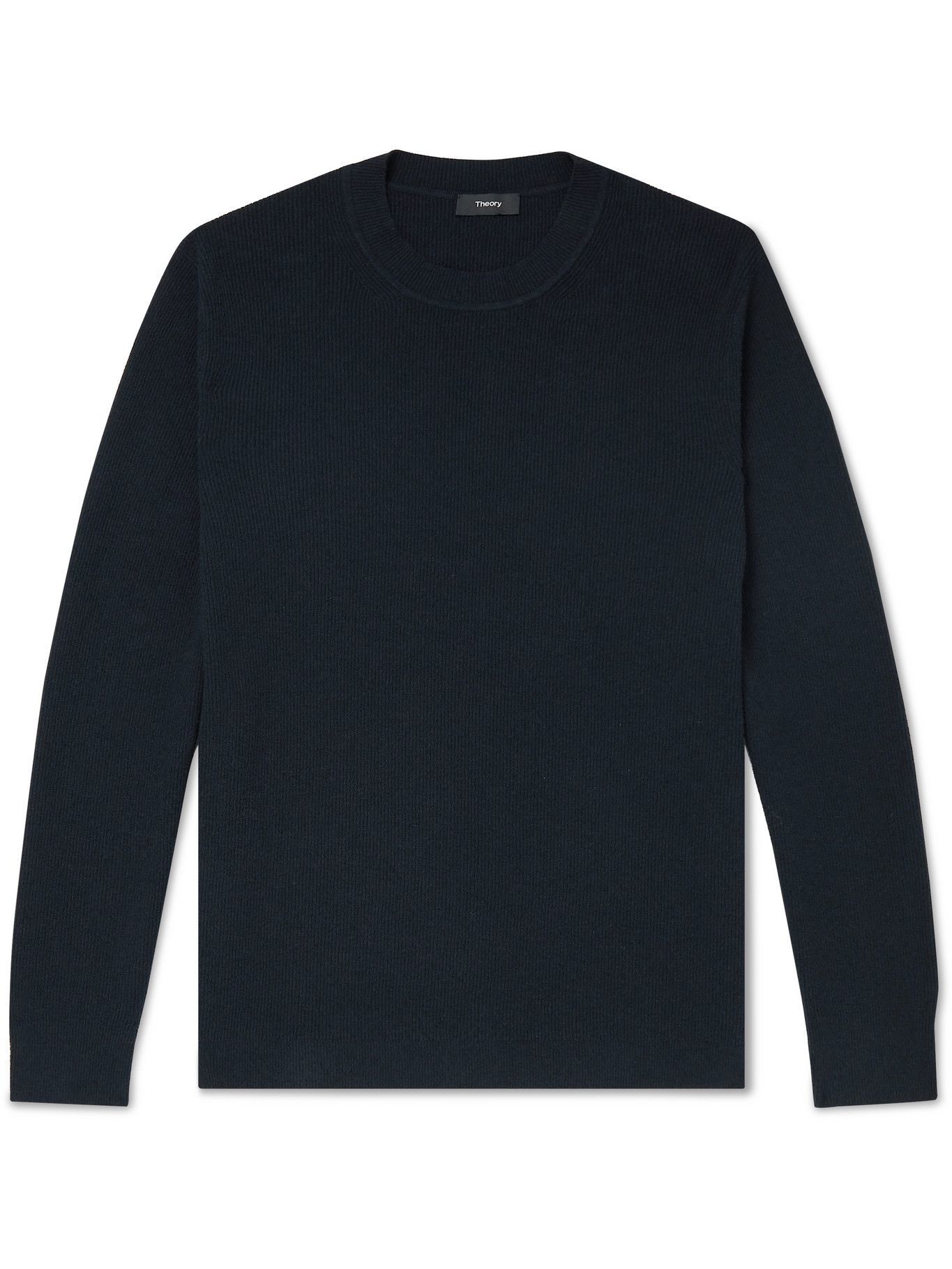 Theory - Dariel Ribbed Cotton-Blend Sweater - Black Theory